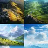 山顶的景色，一望无际的真实照片--AR 1080：1920--5.2