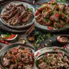 一盘煮羊肉，无任何调料，美食摄影，中国风，构图吸引人，注重细节，滑润风格，佳能EOS 5D MARK IV单反，f/8口径，1/125秒快门速度，ISO 100，专业照明钢材，Adobe Photoshop，颗粒状，独特，艺术
--ar 3：4