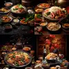 Chinese cuisine, rich in variety   --ar 3:4