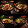 产品摄影，50度拍照角度，一碗牛肉面
