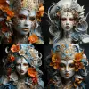 Facing me was a Nordic girl, her hair a vibrant shade of orange reminiscent of autumn leaves. Her captivating blue eyes were like sapphires, reflecting the cool Nordic skies. However, only half of her