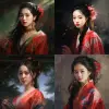 一个美丽的中国女孩