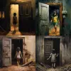 The girl pushed open the door and said to the dilapidated home that I was back