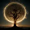 从外太空看到的虔诚的生命之树吞没了地球