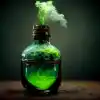 汽油药水，绿色，烟雾，黑色幻想