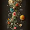 宇宙地图，维多利亚时代的设计，五颜六色-AR 9：16-Q 4--v3