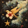花、星、金飞翔