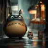 龙猫在黑暗阴沉的雨夜耐心等待猫车，吉卜力工作室风格，渲染师渲染，高清，边缘处理--个性化nwnd 4j 3--styleston 600