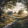 乡村场景。世界上最美丽的图像，生动、美丽，Artstation上的热门图像，8 K艺术摄影，真实感，戏剧性的立体电影完美光线，屡获殊荣的照片，杰作，建立镜头