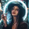 一张看起来像拥有一百万粉丝的Instagram影响者的照片