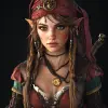 女精灵海盗，dND，全身，照片逼真