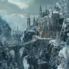 超现实、幻想、另一个世界、风景、冬天、艺术站趋势、清晰的焦点、工作室照片、复杂的细节、高度详细，作者：格雷格·鲁特科斯基