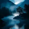 misty, foggy foreground with lighting shining from the background into the photo

