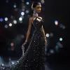 Azzedine Alaia的芭比娃娃Mattel：：拿着钻石，32 k uhd风格，超详细的插图，标志性--没有文字，手指多余，手变异，手画得不好，缺少手臂，缺少腿，额外的手臂，额外的腿，融合的手指，手指太多--s 50 -风格原始
