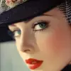  时尚，完美的面孔，Vogue 1935 --没有丑陋、畸形、吵闹、模糊、扭曲、失焦、多余的手指、不良的解剖结构、多余的四肢、脸部画得不好、手画得不好、手指缺失