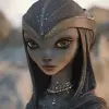 3D渲染外星女人