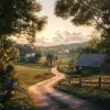 A country scene. the most beautiful image in the world, vivid, beautiful, trending on Artstation, 8K artistic photography, photorealistic, dramatic volumetric cinematic perfect light, award-winning ph
