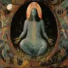 奥菲派之神从宇宙蛋中浮现出来--v 5.2 --风格原始 