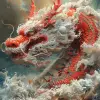 萨姆·罗宾逊（Sam Robinson）的《暴风雨天空下的红龙》，塔蒂亚娜·苏亚雷斯（Tatiana Suarez）风格，和谐的调色板，chuah thean teng，强大的象征意义，伊万·费多罗维奇·乔尔茨（Ivan fedorovich choultse），印度尼西亚艺术，准确而详细--ar 116：117 --styleum 750 --v 6