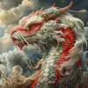 萨姆·罗宾逊（Sam Robinson）的《暴风雨天空下的红龙》，塔蒂亚娜·苏亚雷斯（Tatiana Suarez）风格，和谐的调色板，chuah thean teng，强大的象征意义，伊万·费多罗维奇·乔尔茨（Ivan fedorovich choultse），印度尼西亚艺术，准确而详细--ar 116：117 --styleum 750 --v 6