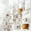 亚历杭德罗·阿拉维纳（Alejandro Aravena），斯堪的纳维亚风格，具有极简主义设计和明亮的空间，通风、极简主义和实用性，由马蒂亚斯·荣格（Matthias Jung）拍摄。白色、柔和、木质，错综复杂、华丽。--ar 16：9 --c2--s 90