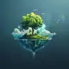 美丽的世界徽标--v 6.0 --ar 7：4