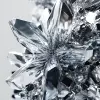 原子金属3D建模，丹尼尔·利贝斯金（Daniel libeskind）风格，逼真的超详细渲染，晶体和地质形态，银色和灰色，大胆的纹理，镜像领域，超现实细节--ar 59：128