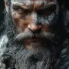 雕塑：：女人的肖像：：白瓷皮：：红色穿孔：：复杂的细节，非常真实：：电影灯光、立体灯光、摄影，--ar 9：20 --无模糊、散景、散焦、度数清晰度--s 1000