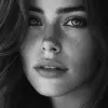hyper-realistic photograph, woman, stunning, black and white, shot on a Sony A7III --ar 1:2 --stylize 250