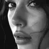 disha patani, bollywood, beautiful, in the style of franz west, close-up, guillaume seignac, smooth lines, webcam photography, light white and light black, double tone effect --ar 1:2 --stylize 750 --
