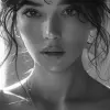 disha patani，宝莱坞，美丽，弗兰兹·韦斯特风格，特写，纪尧姆色邑，线条流畅，网络摄像头摄影，淡白色和淡黑色，双色调效果--ar 1：2 --styminster 750 --v 6