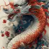 日本龙纹身画，以matthias jung的风格，kerem beyit，uhd图像，真实的描述，artgerm，海军和深红色，历史画--ar 63：128 --styleum 750 --v 6