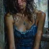 a painting of a woman sitting near a window, in the style of beautiful women, playfully intricate, heavy impasto, i can't believe how beautiful this is, romantic flair, close-up --ar 7:13 --styliz