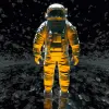 3D，一名宇航员，在星空中观察，令人惊叹，在外太空，单色，塑料制成，奥拉维尔·埃利亚松启发，阿德曼动画，3ds max，虚幻引擎--v 5.1 --风格原始--ar 9：16 --v 5.1