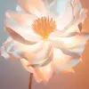 剪纸的花朵，色彩柔和，花瓣精致，Art Frahm，重点灯光，柔和的背景--ar 9：16 --v 5.2