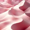 抽象数字艺术、深色玫瑰背景上的沙漠沙丘和沙波纹纹理，温暖的米色和柔和的粉红色起伏的轮廓，点缀着冷灰色的阴影，用哑光表面细节渲染的3D，宁静而戏剧性的构图，现代和风格化的干旱景观主题，UHD，详细的深度--ar 9：16 --风格原始--stylege 500