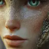 龙，女，优雅，时尚，3D，4k，高清，Maya，ZBrush，超现实，真实，照片逼真，动画，肖像，头像，无背景，电影静态，电影静态，--ar 9：16 