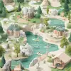 等距插图、3D粘土风格、手工制作的感觉、自然的调色板，带有柔和的绿色和柔和的棕色色调，专注于添加纹理和灯光，为每个场景赋予生命力，使其具有相关性且充满细节，非常适合教育材料--ar 9：16 --原始风格