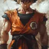 Goku，鸟山Akira Toriyama风格，龙珠主题，uhd图像，精确主义艺术，人物插图--ar 71：130