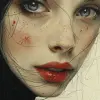 pen painting, portrait of a woman, delicate ink lines, meticulous precision, in the style of the 17th century Dutch masters --ar 71:129 --stylize 750 --v 6