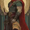 Cú Chulainn的戏剧插图，以爱尔兰神话、凯尔特意象的风格--ar 35：64