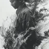 中国黑色画笔，高松风，松散的构图，西奥多·格里柯，letras y figuras，手势构图，紧密剪裁的构图--ar 71：130 --styleum 750 --v 6