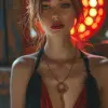 女人-魔鬼肖像，魅力，穿着时尚服装，32 k uhd，魅力，神秘的背景，创意，--ar 4：7 --v 6.0 --s 750 --风格原始