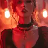 女人-魔鬼肖像，魅力，穿着时尚服装，32 k uhd，魅力，神秘的背景，创意，--ar 4：7 --v 6.0 --s 750 --风格原始