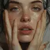 the perfect picture for your instagram, in the style of brooke didonato, dark white and light gold, video noise, hannah yata, casey weldon, sharp focus, skillful lighting --ar 74:121 --stylize 750 --v