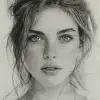 女人的素描，大胆运用线条，以彼得·保罗·鲁本斯的风格，浅灰色，激烈的特写，我不敢相信这有多漂亮--ar 73：109 --styminster 750 --v 6