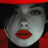 黑白相间的女人插图，红色风格，马里奥·特斯蒂诺，宁静的面孔，毫不费力的别致，眨眼就错过了它的细节，克里斯·拉布鲁伊，徐悲鸿--ar 25：36 --styleston 750 --v 6
