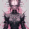 芭比电影Margot Robbie hellraiser针头粉色--ar 4：5 --s 750 --niji 5
