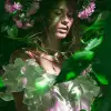 a gorgeous Caucasian woman emerging out of the forest, trailing flowers and branches in twined around her body --sref https://s.mj.run/Z8LGTQ3hQtQ --ar 4:5 --s 300 --v 6.0 --style raw