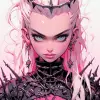 芭比电影Margot Robbie hellraiser针头粉色--ar 4：5 --s 750 --niji 5